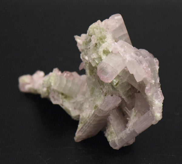 Light Pink and Green Tourmaline Crystal Cluster Specimen - Afghanistan