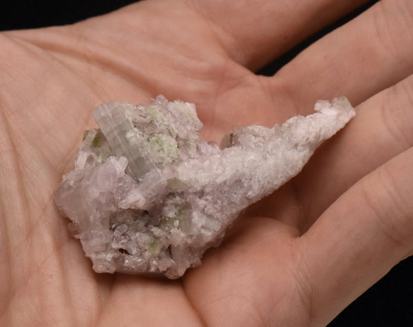 Light Pink and Green Tourmaline Crystal Cluster Specimen - Afghanistan