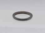 Vintage Silver Tone Metal Rhinestone Band - Size 3.75