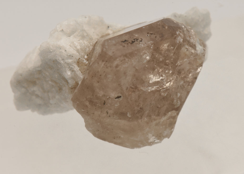 Beautiful "Champagne" Topaz Terminated Crystal on Matrix - Pakistan