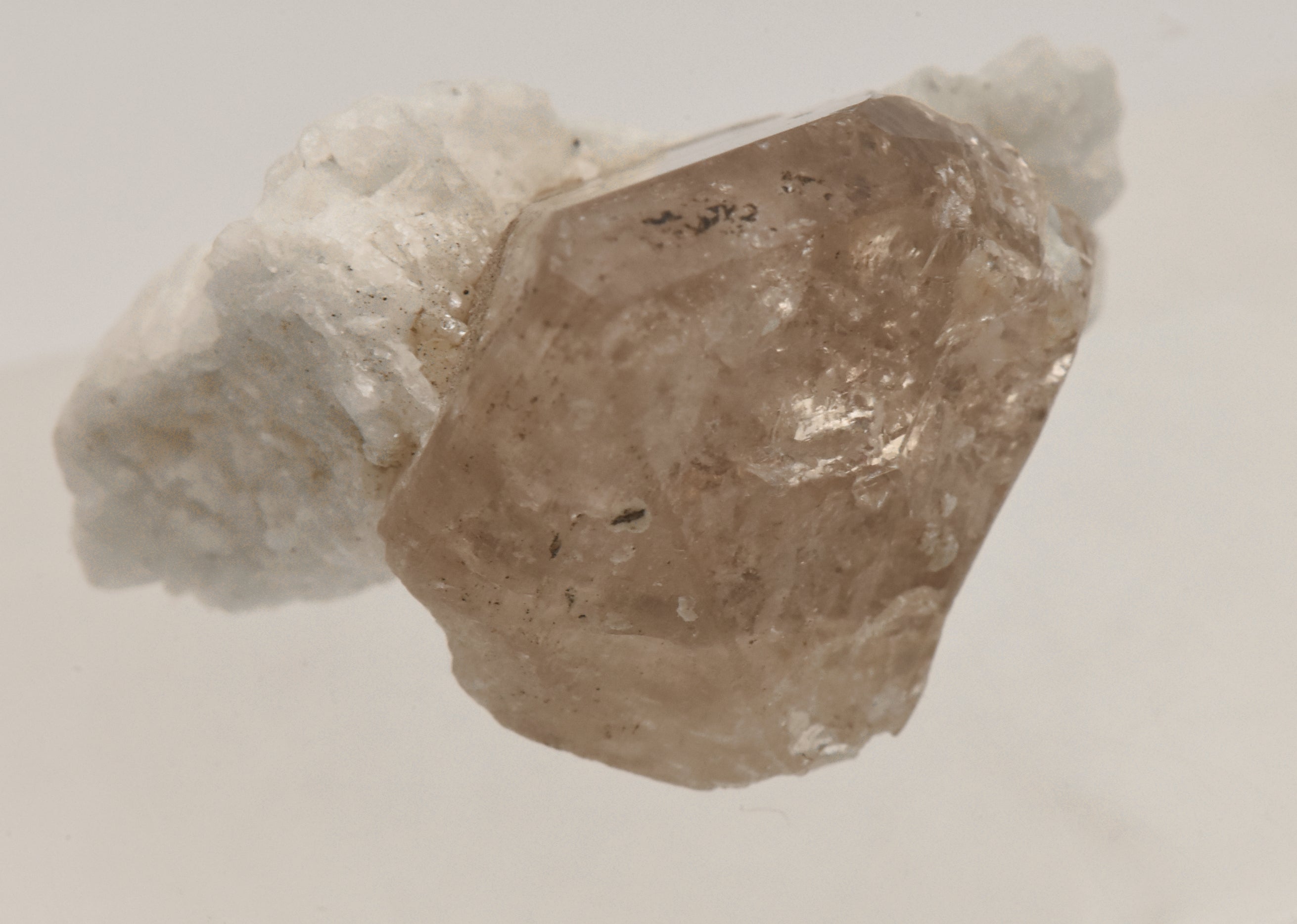 Beautiful "Champagne" Topaz Terminated Crystal on Matrix - Pakistan