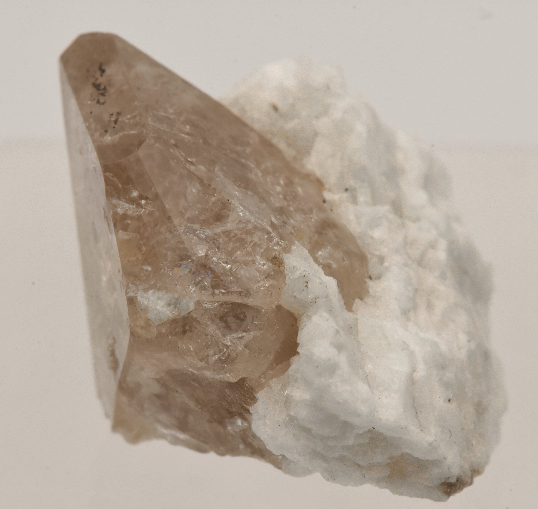 Beautiful "Champagne" Topaz Terminated Crystal on Matrix - Pakistan