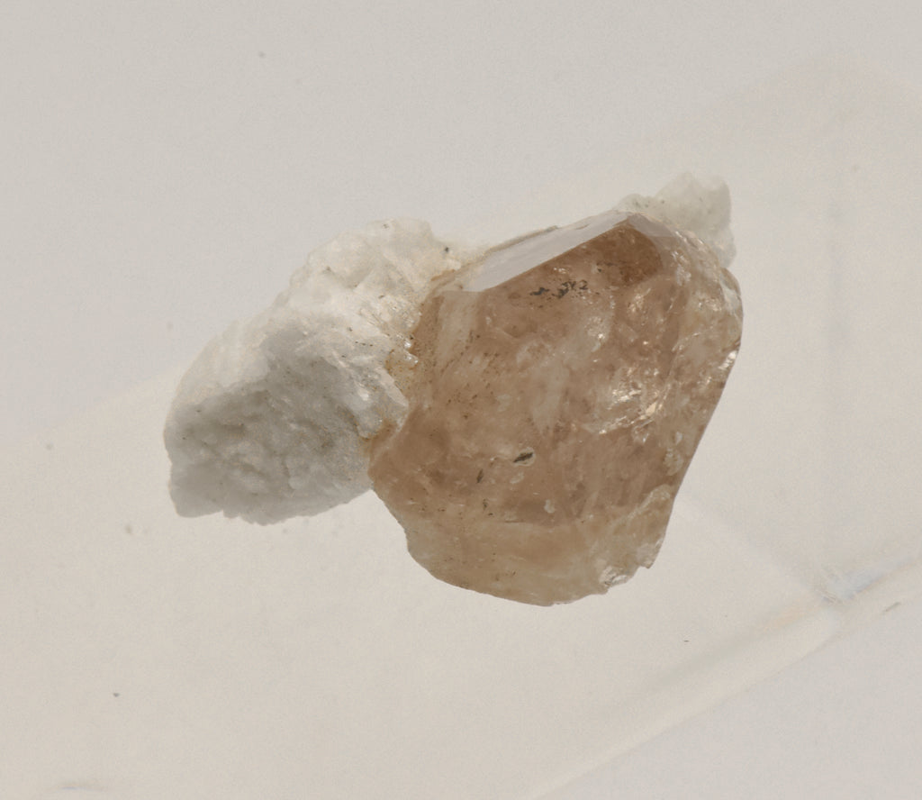 Beautiful "Champagne" Topaz Terminated Crystal on Matrix - Pakistan