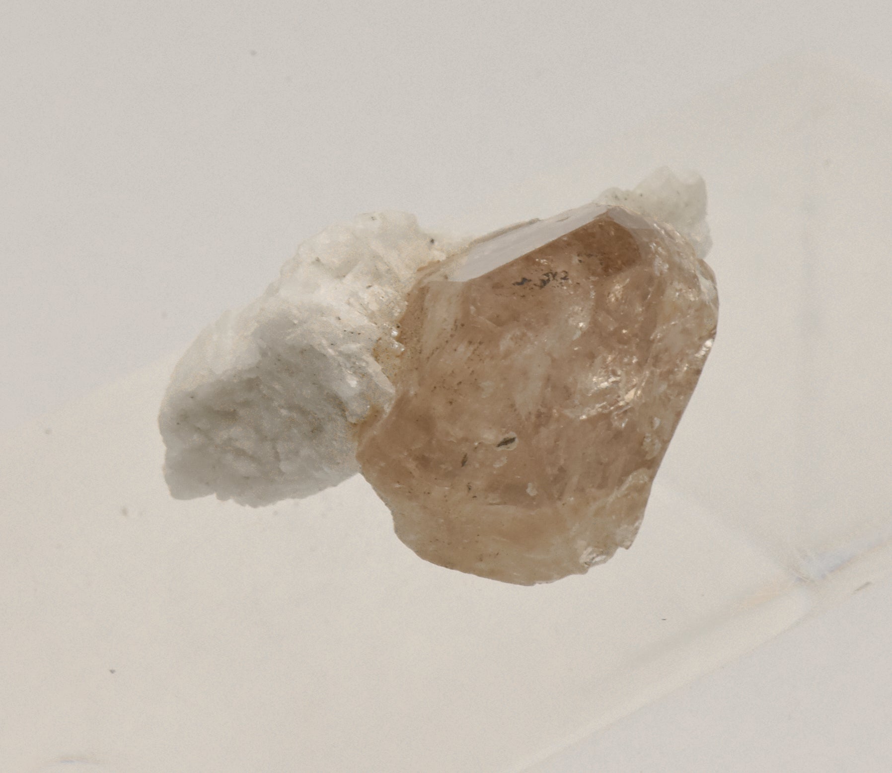 Beautiful "Champagne" Topaz Terminated Crystal on Matrix - Pakistan