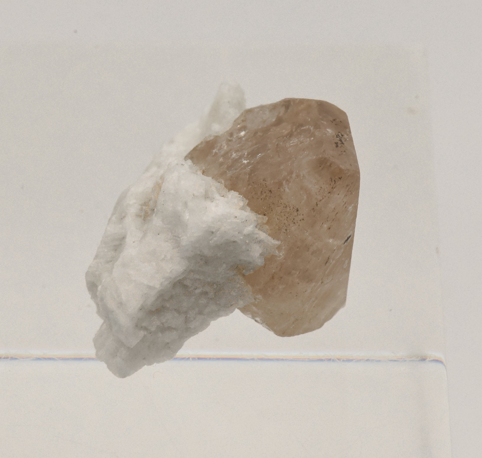 Beautiful "Champagne" Topaz Terminated Crystal on Matrix - Pakistan