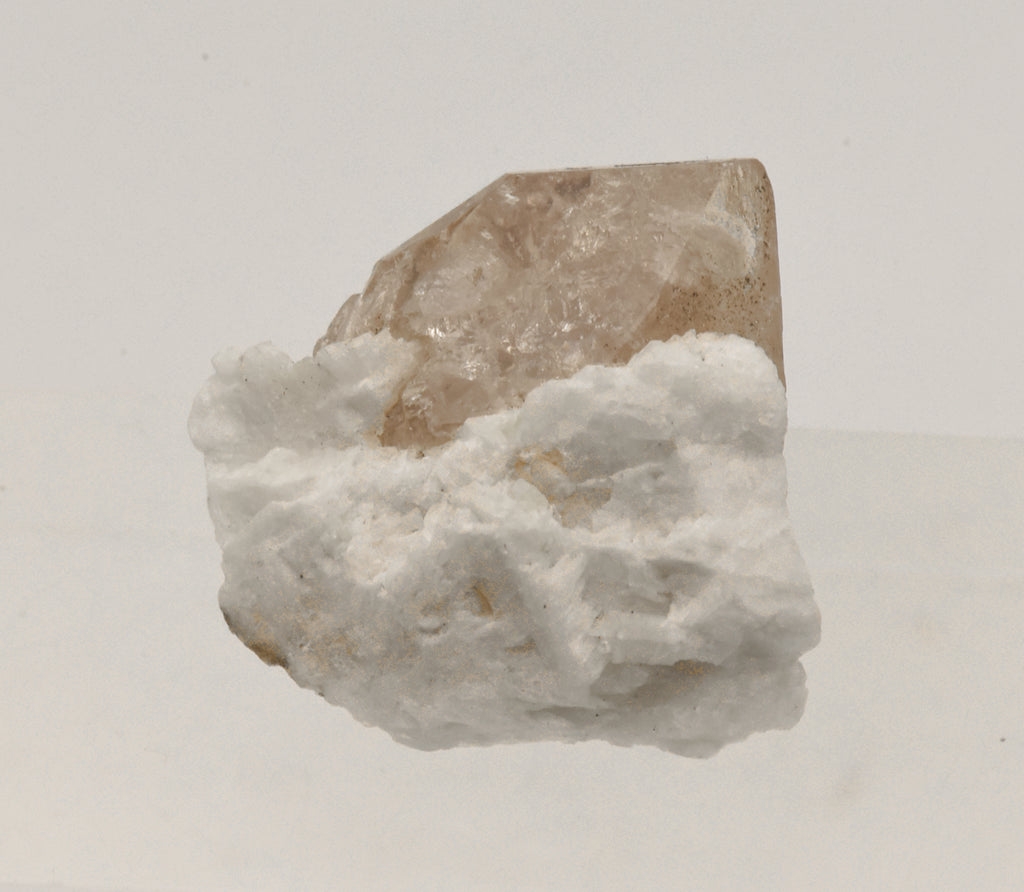 Beautiful "Champagne" Topaz Terminated Crystal on Matrix - Pakistan