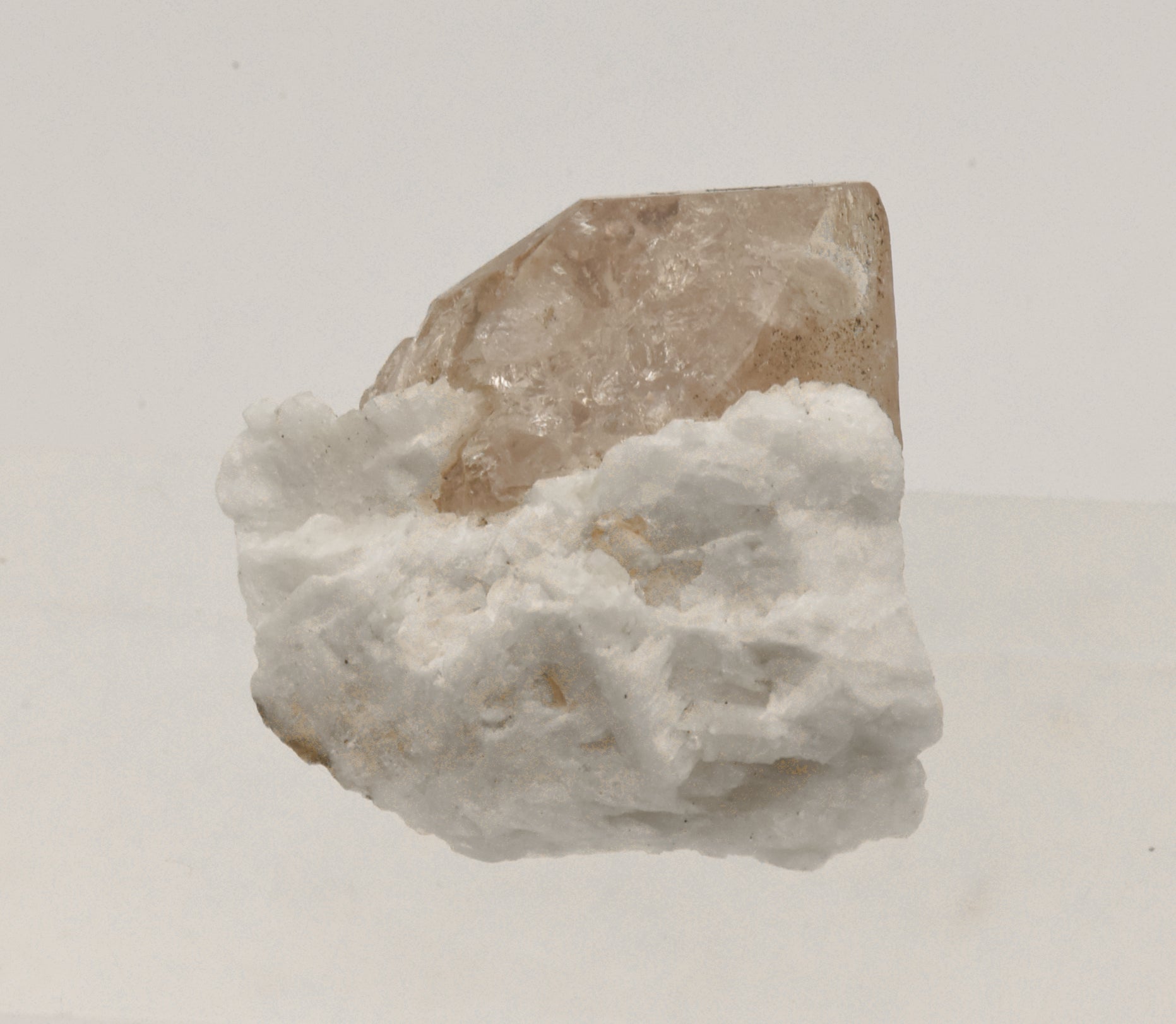 Beautiful "Champagne" Topaz Terminated Crystal on Matrix - Pakistan