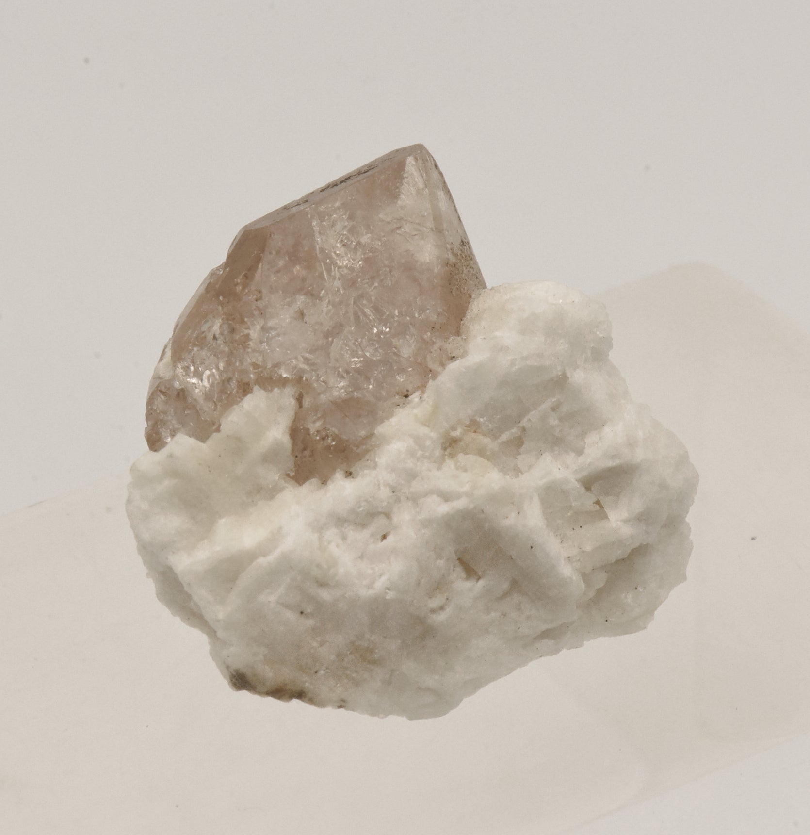 Beautiful "Champagne" Topaz Terminated Crystal on Matrix - Pakistan