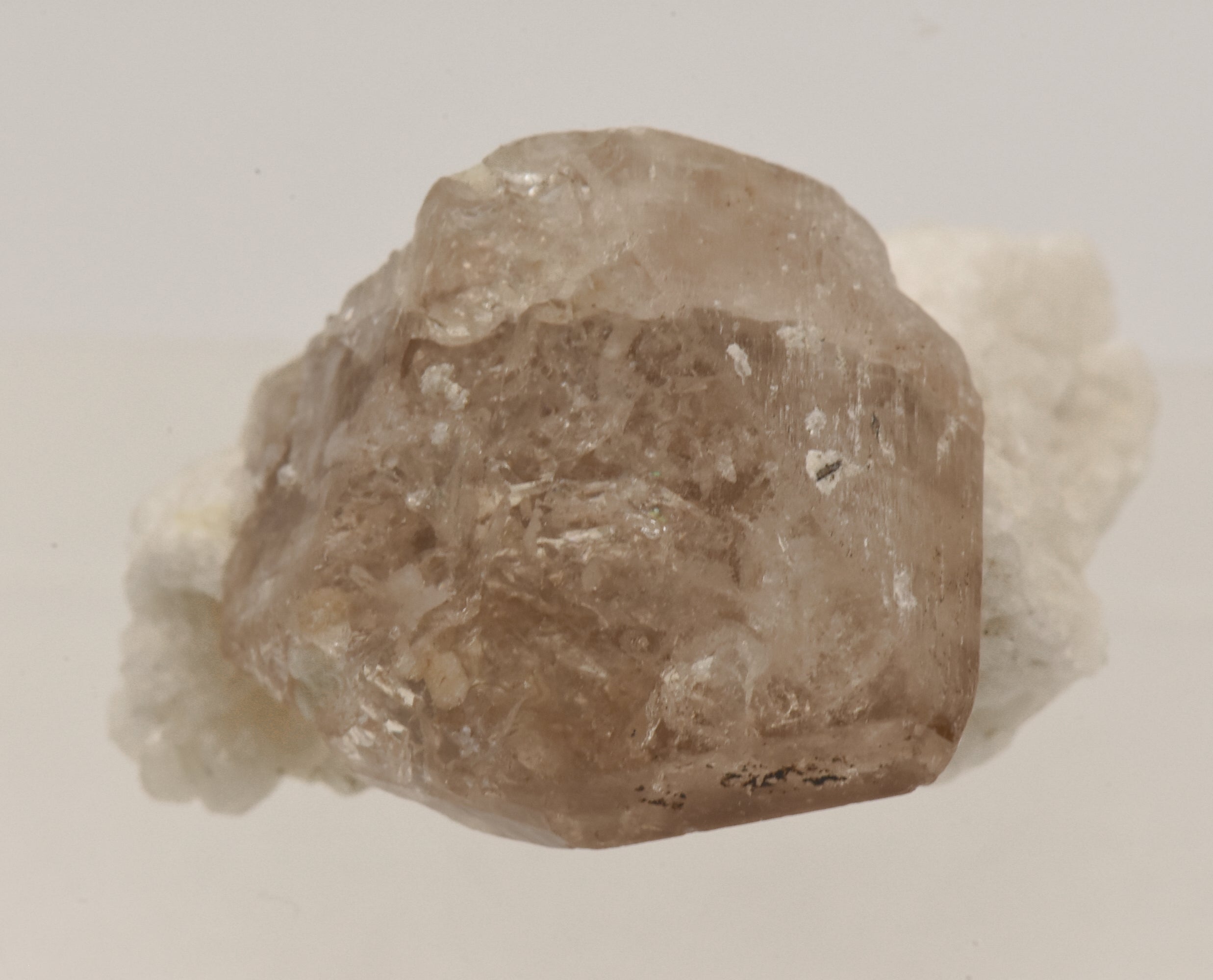 Beautiful "Champagne" Topaz Terminated Crystal on Matrix - Pakistan