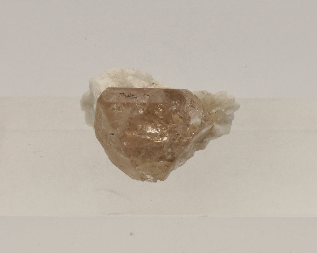 Beautiful "Champagne" Topaz Terminated Crystal on Matrix - Pakistan