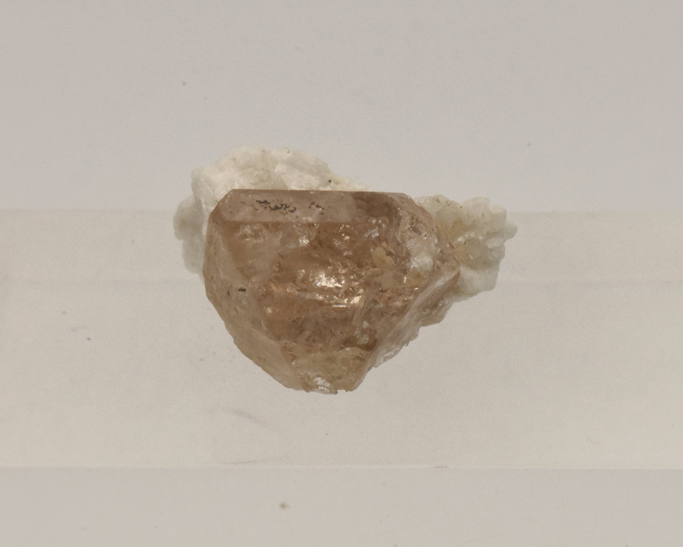 Beautiful "Champagne" Topaz Terminated Crystal on Matrix - Pakistan