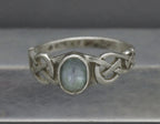 Vintage Blue Topaz Sterling Silver Ring - Size 7