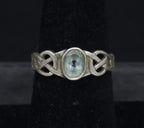 Vintage Blue Topaz Sterling Silver Ring - Size 7
