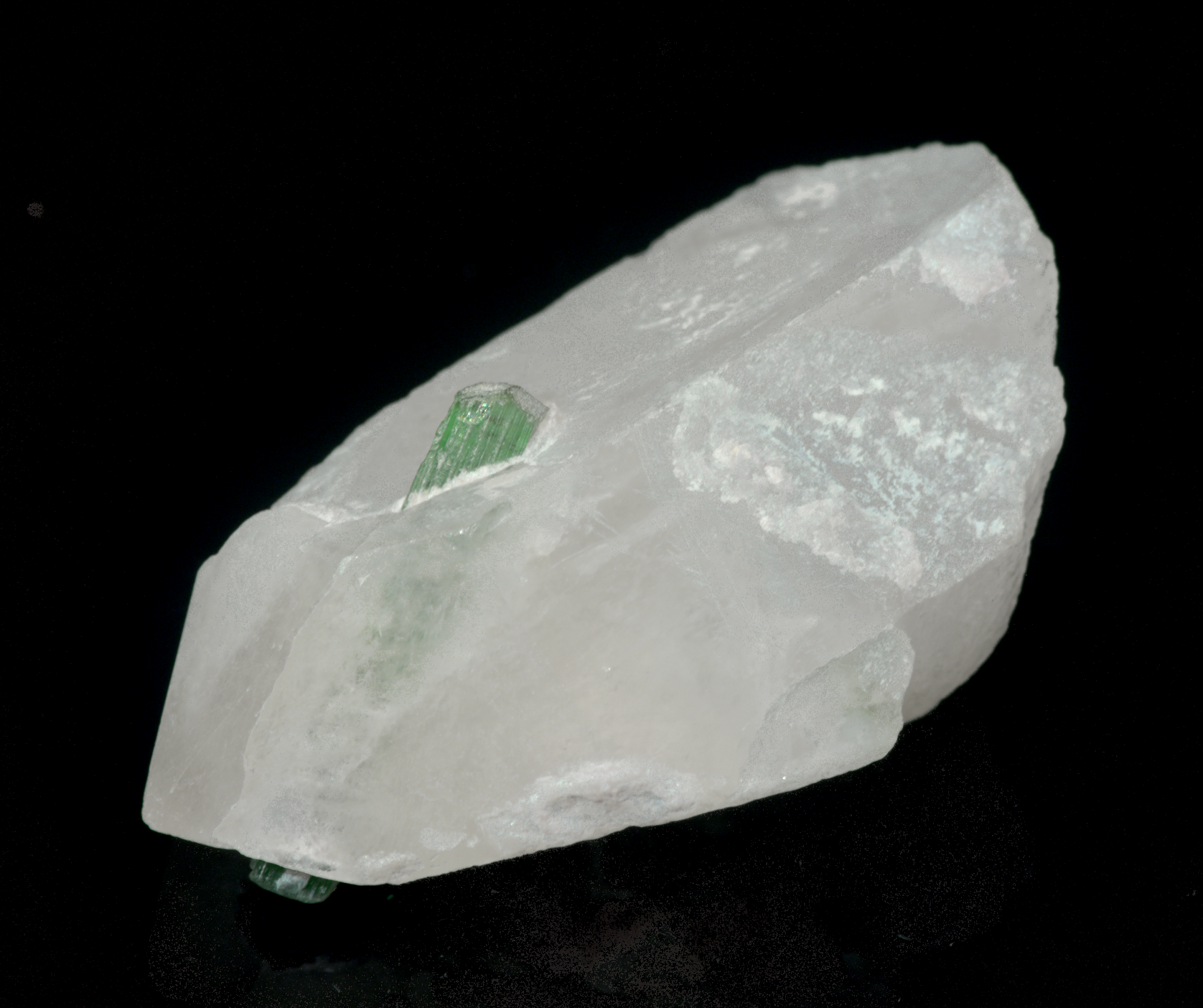 Quartz with Tourmaline Crystal Specimen - 21g