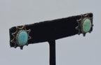 Gilbert Damon - Vintage Handmade Sterling Silver and Turquoise Earrings