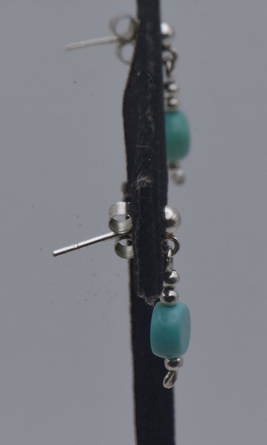 Vintage Turquoise Sterling Silver Dangle Earrings