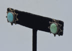 Gilbert Damon - Vintage Handmade Sterling Silver and Turquoise Earrings