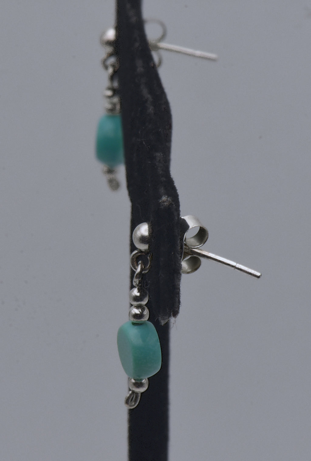 Vintage Turquoise Sterling Silver Dangle Earrings