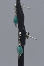 Vintage Turquoise Sterling Silver Dangle Earrings