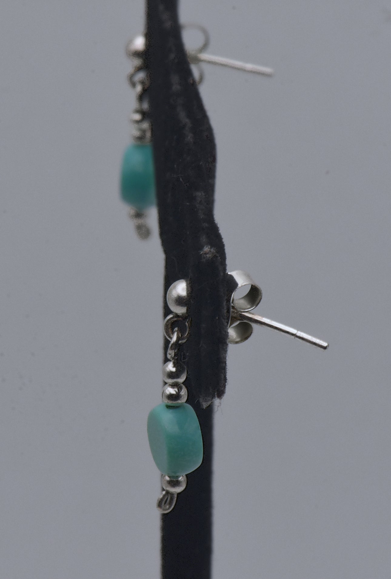 Vintage Turquoise Sterling Silver Dangle Earrings
