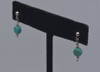 Vintage Turquoise Sterling Silver Dangle Earrings