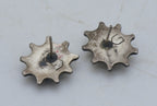 Gilbert Damon - Vintage Handmade Sterling Silver and Turquoise Earrings