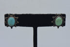 Gilbert Damon - Vintage Handmade Sterling Silver and Turquoise Earrings