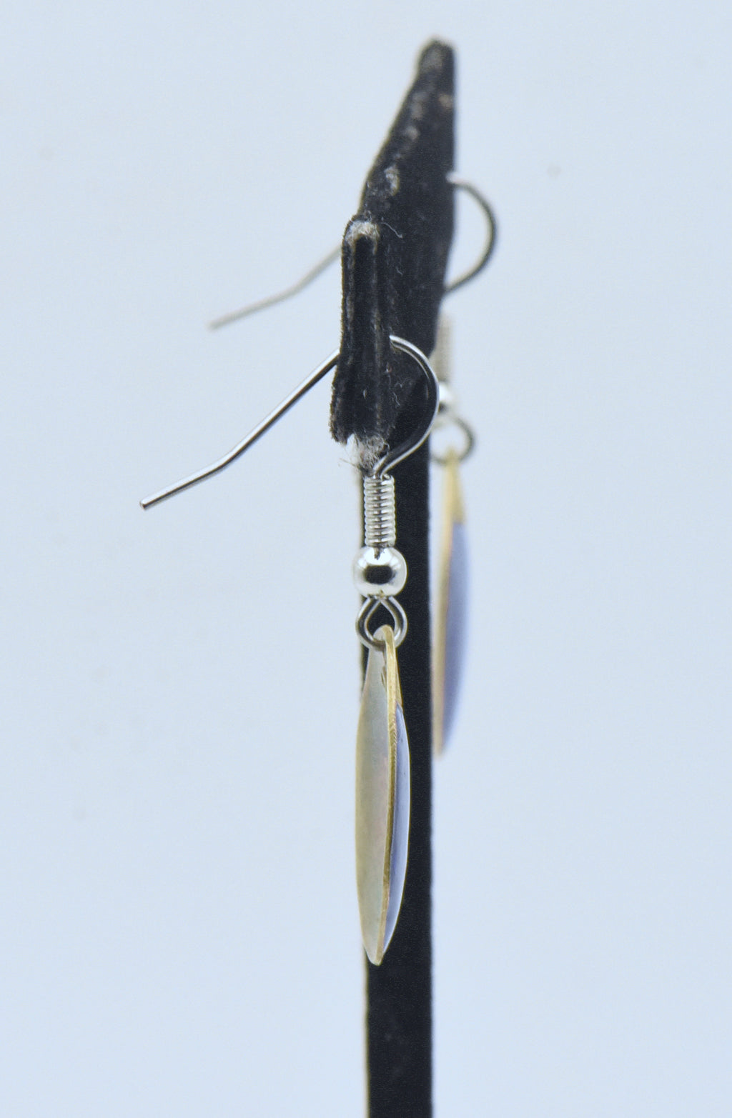 Vintage Silver and Enamel Dangle Earrings