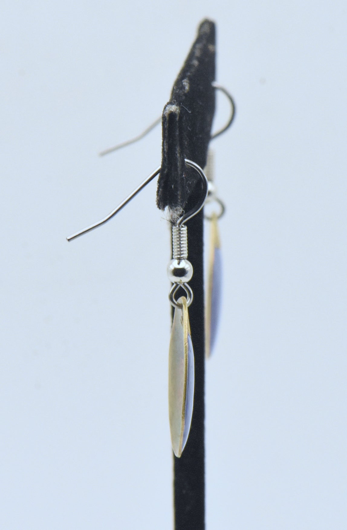 Vintage Silver and Enamel Dangle Earrings