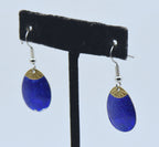 Vintage Silver and Enamel Dangle Earrings