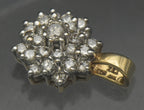 Vintage 10k Gold and Diamonds Tiered Pendant