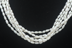 Vintage Triple Strand Freshwater Pearls Necklace - 33"