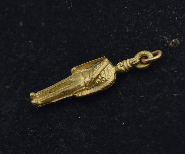 Vintage Toy Soldier Brass Charm