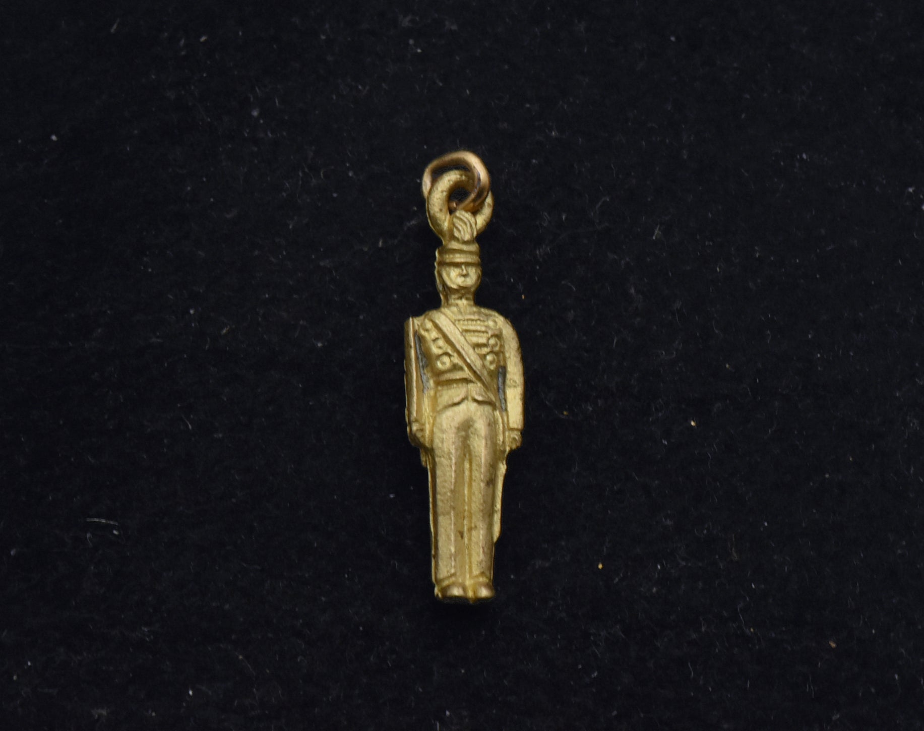 Vintage Toy Soldier Brass Charm