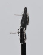 Vintage Sterling Silver Faux Turquoise Earrings
