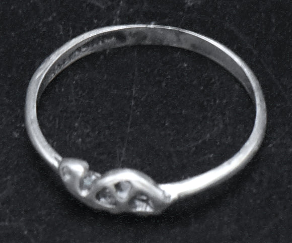 Vintage Handmade Turtle Sterling Silver Ring - Size 5.25