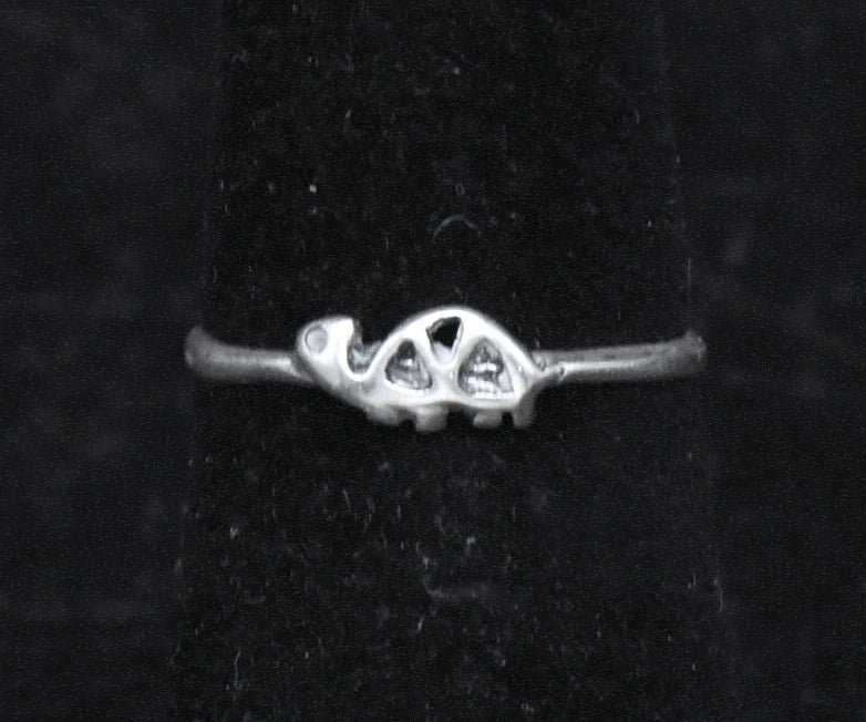 Vintage Handmade Turtle Sterling Silver Ring - Size 5.25