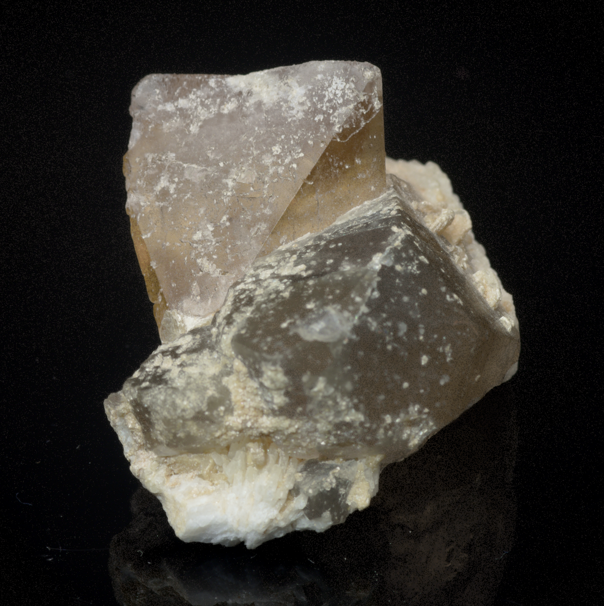 Topaz and Smoky Quartz Crystals Mineral Specimen - 26g