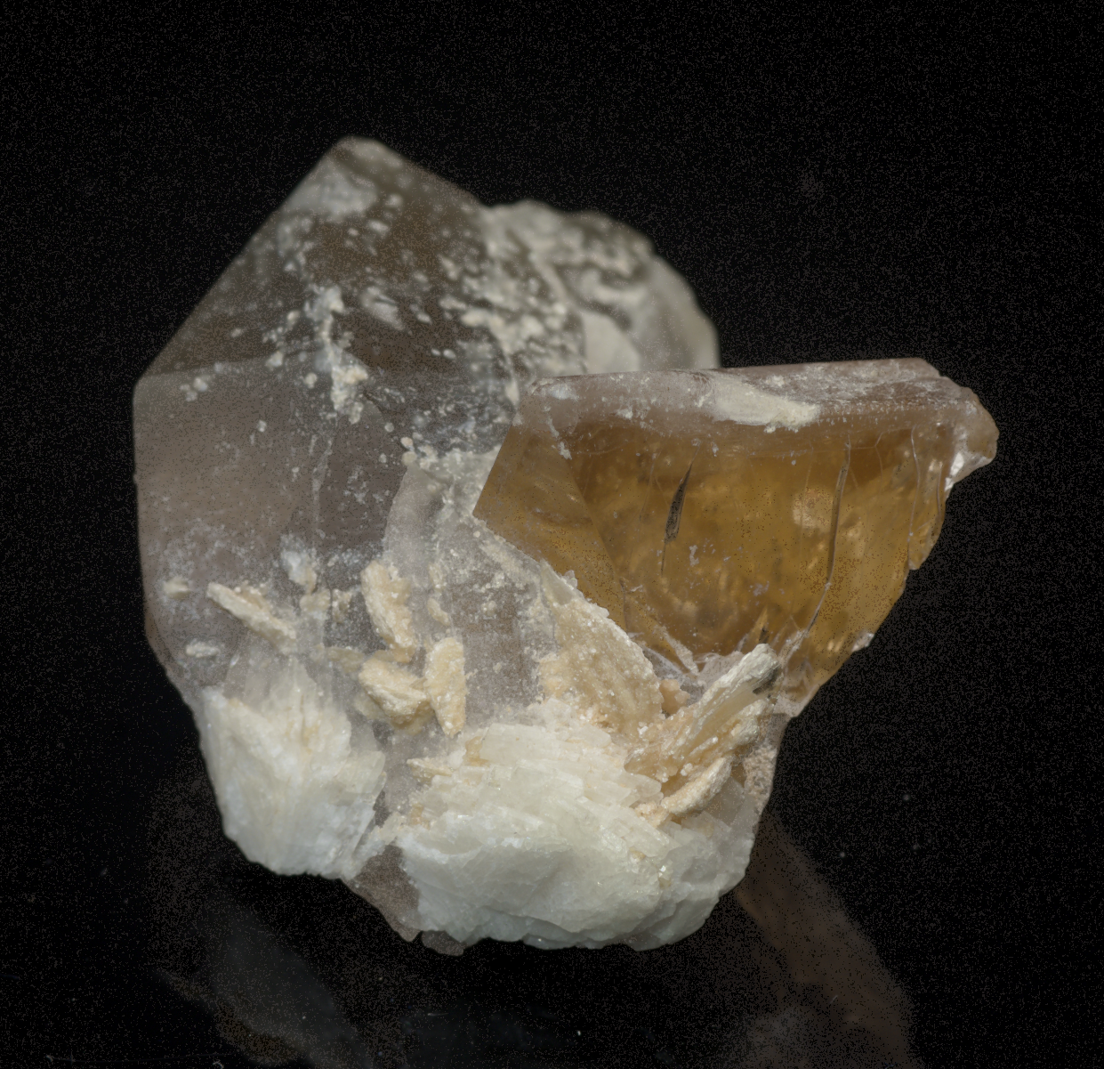 Topaz and Smoky Quartz Crystals Mineral Specimen - 26g