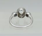Vintage Tanzanite Accented Sterling Silver Semi-Mount- Size 5.75