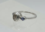 Vintage Tanzanite Accented Sterling Silver Semi-Mount- Size 5.75