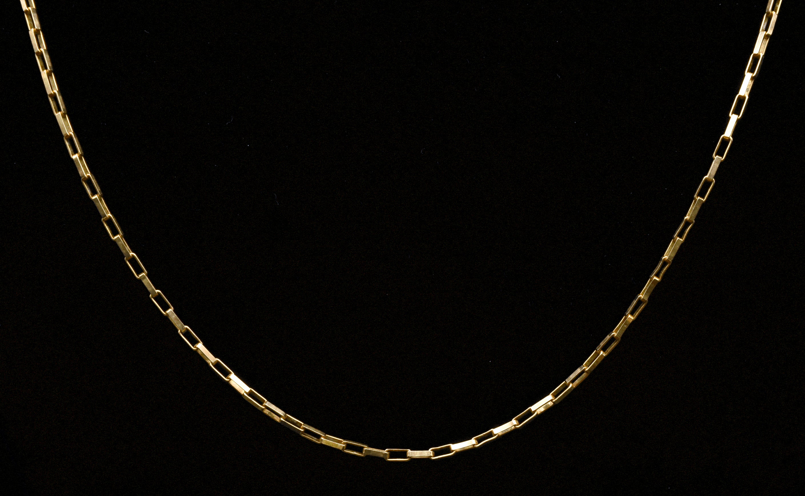 Unoaerre - Vintage 14k Handmade Modified Box Link Italian Chain Necklace - 20.25" AS IS