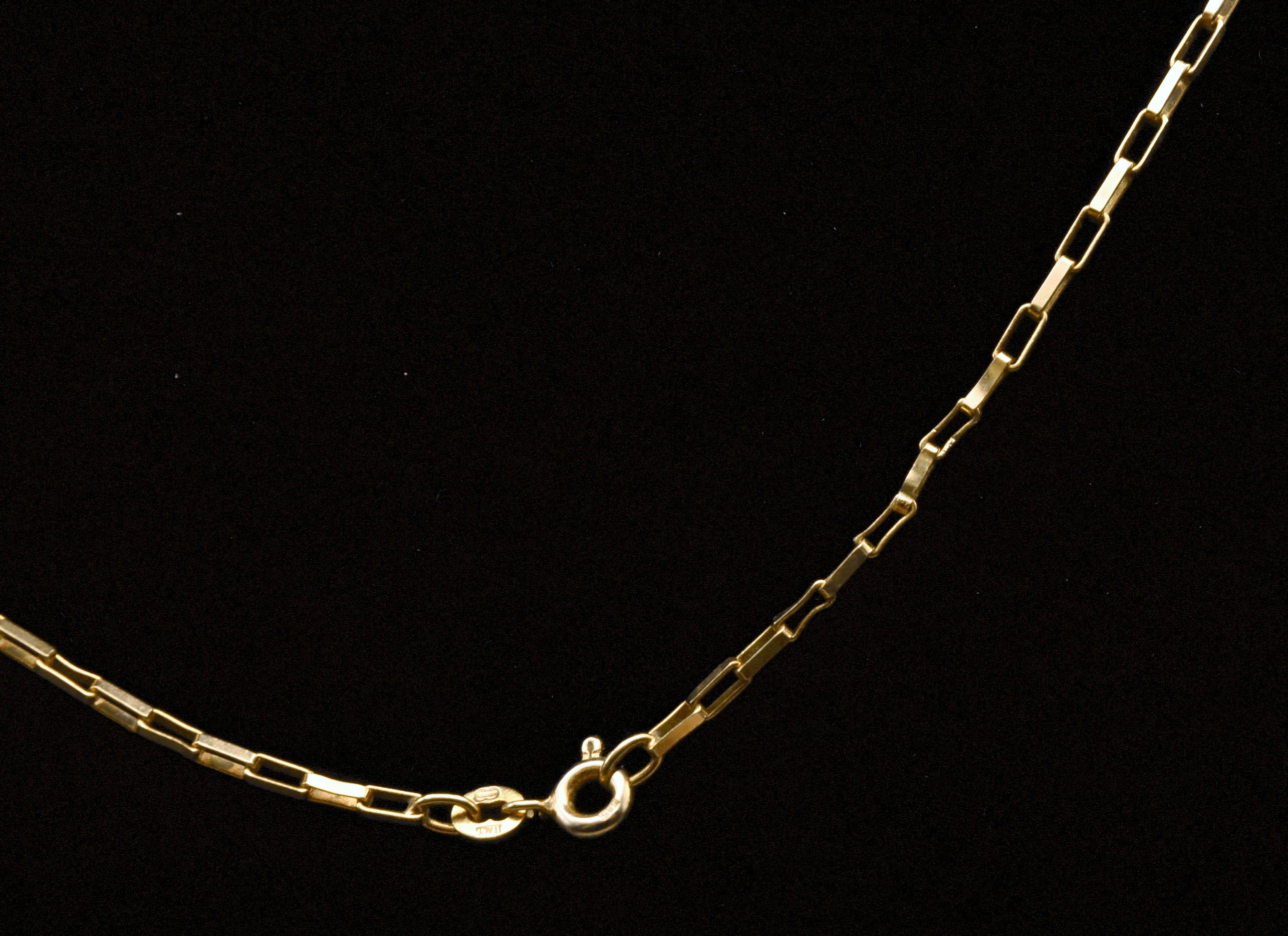 Unoaerre - Vintage 14k Handmade Modified Box Link Italian Chain Necklace - 20.25" AS IS