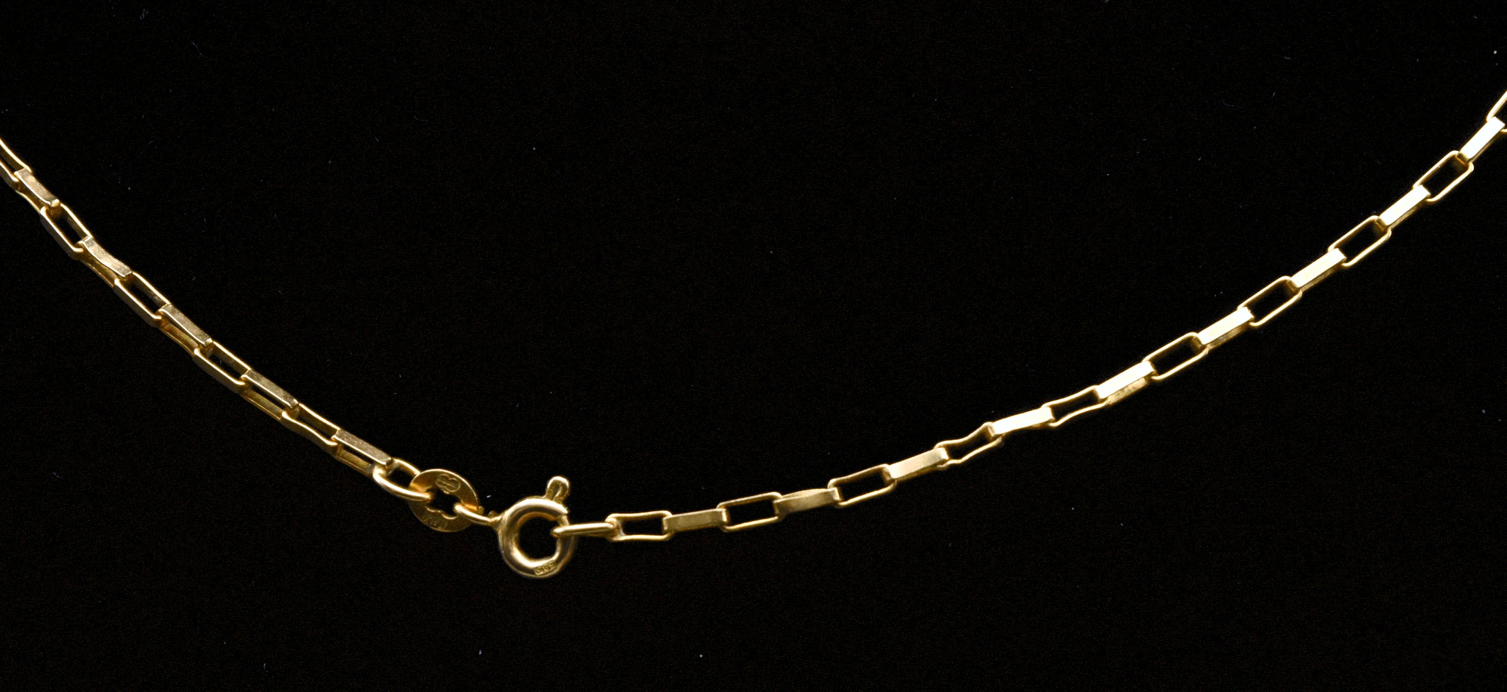 Unoaerre - Vintage 14k Handmade Modified Box Link Italian Chain Necklace - 20.25" AS IS