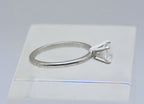 Uncas - Vintage Silver Plated and Rhinestone Solitaire Ring - Various sizes