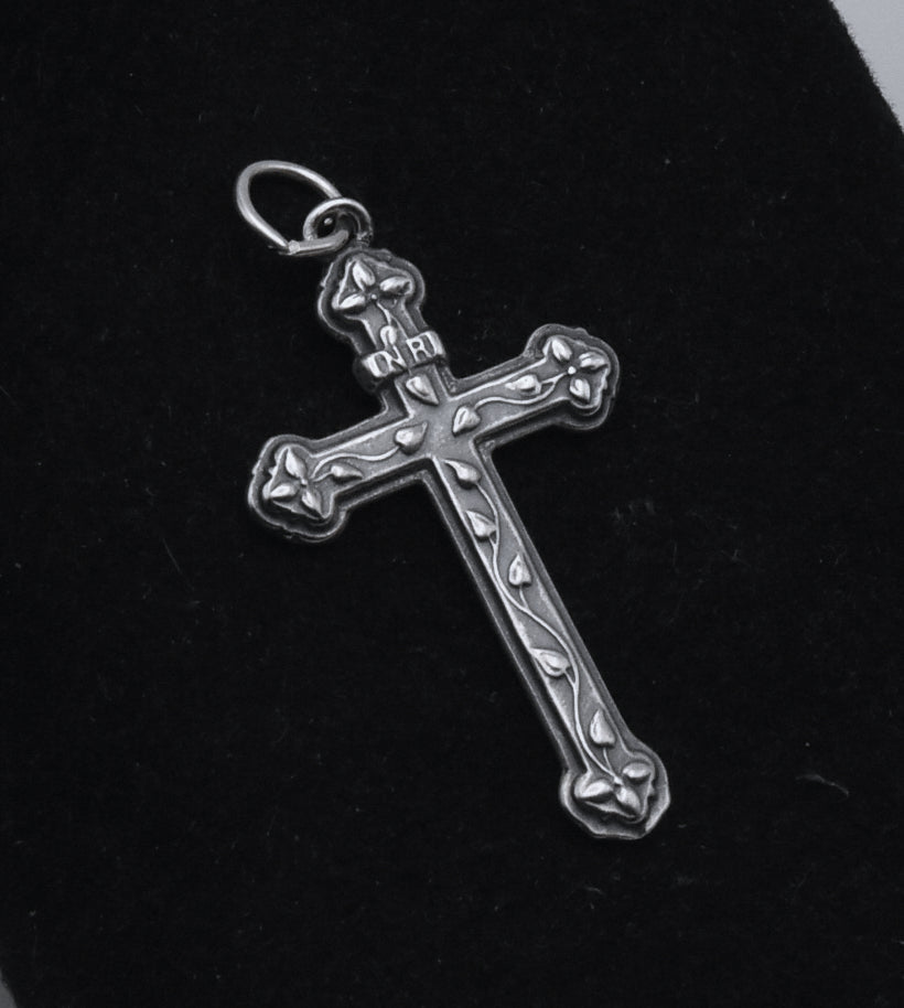 Vintage Sterling Silver Cross Pendant