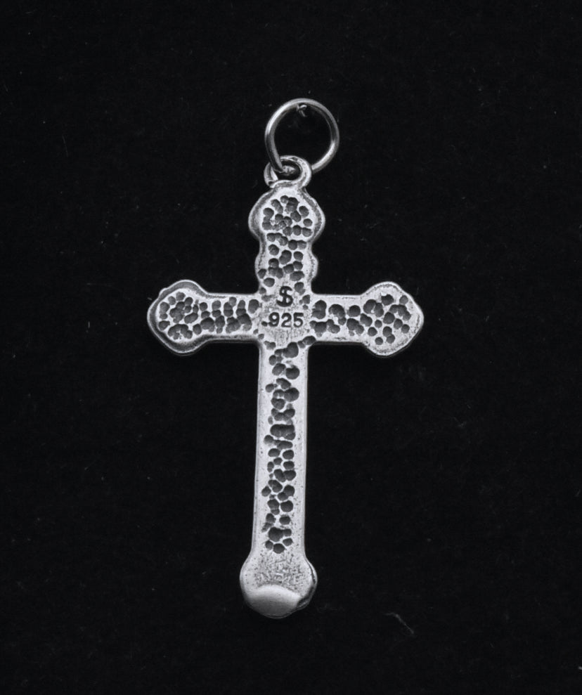 Vintage Sterling Silver Cross Pendant