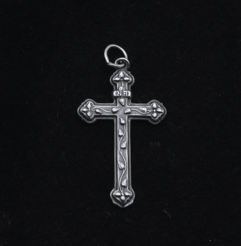 Vintage Sterling Silver Cross Pendant