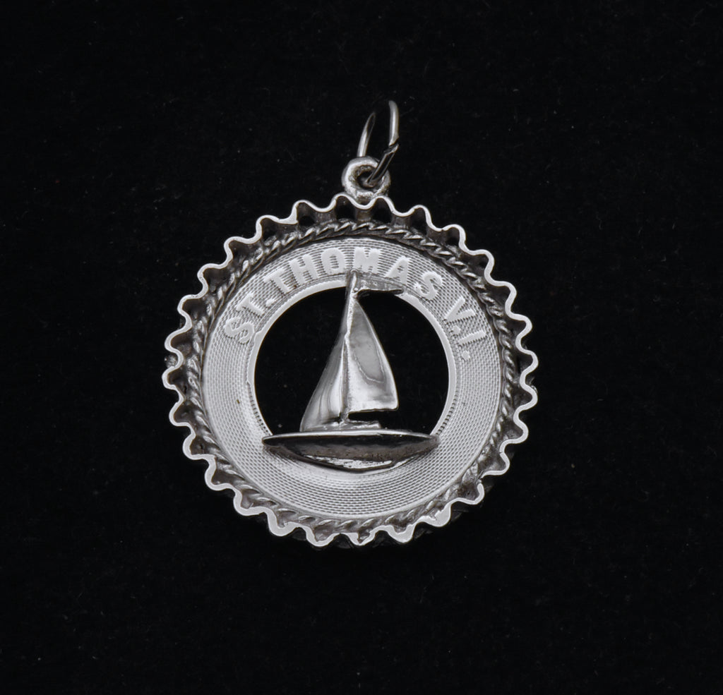 Vintage Sterling Silver St. Thomas, Virgin Islands Charm