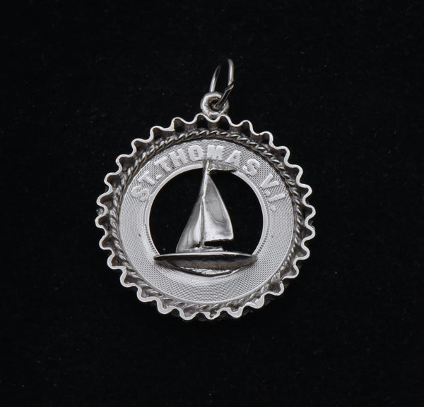 Vintage Sterling Silver St. Thomas, Virgin Islands Charm